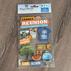 ❤️$4 Paper House 3D Stickers Family Reunion